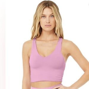 ALO Yoga Pink Lavender Bra Top